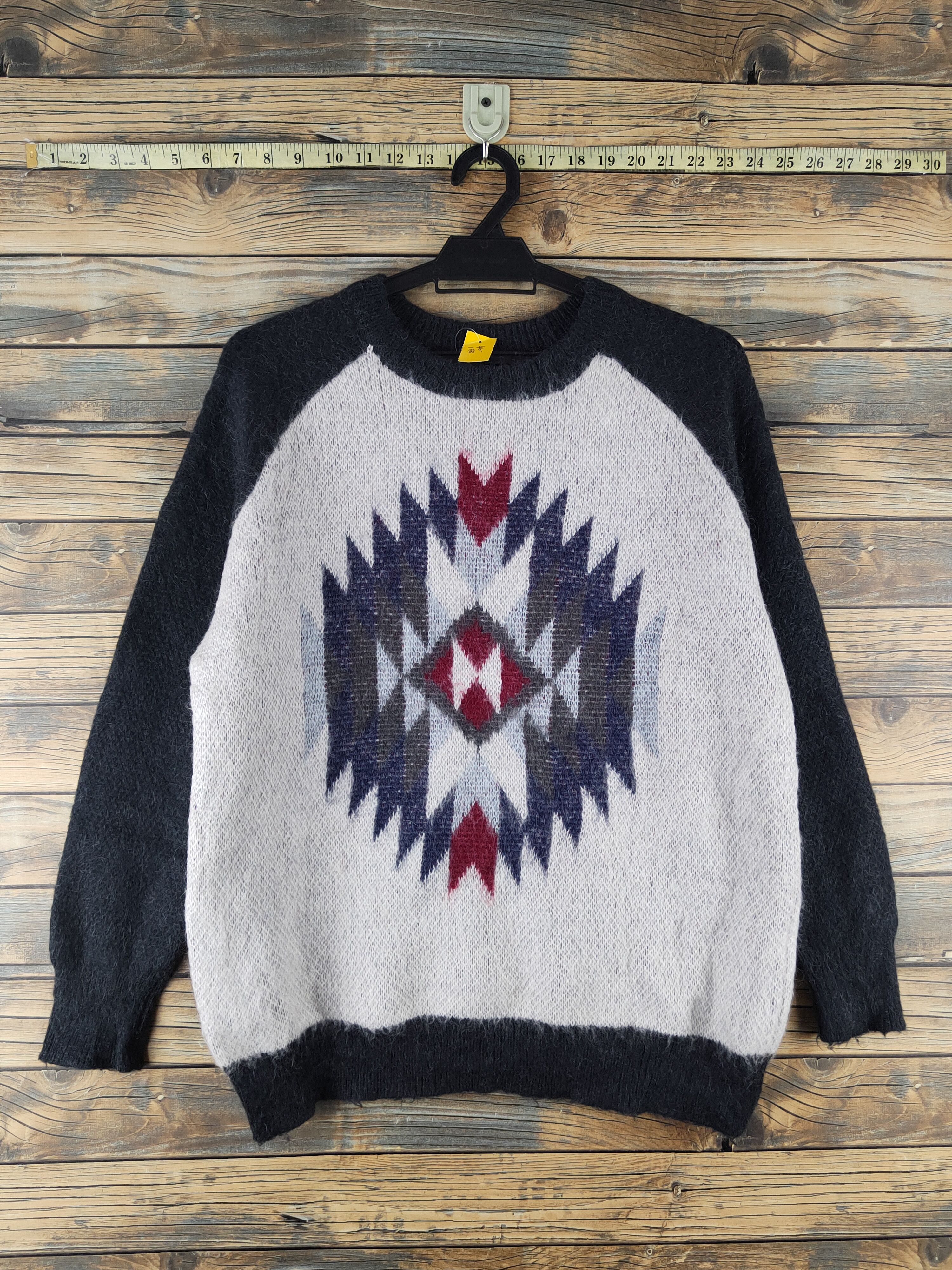 Japanese Brand DL Bayflow Black White Knitwear Sweatshirts #46-188 Size US M / EU 48-50 / 2 - 1 Thumbnail