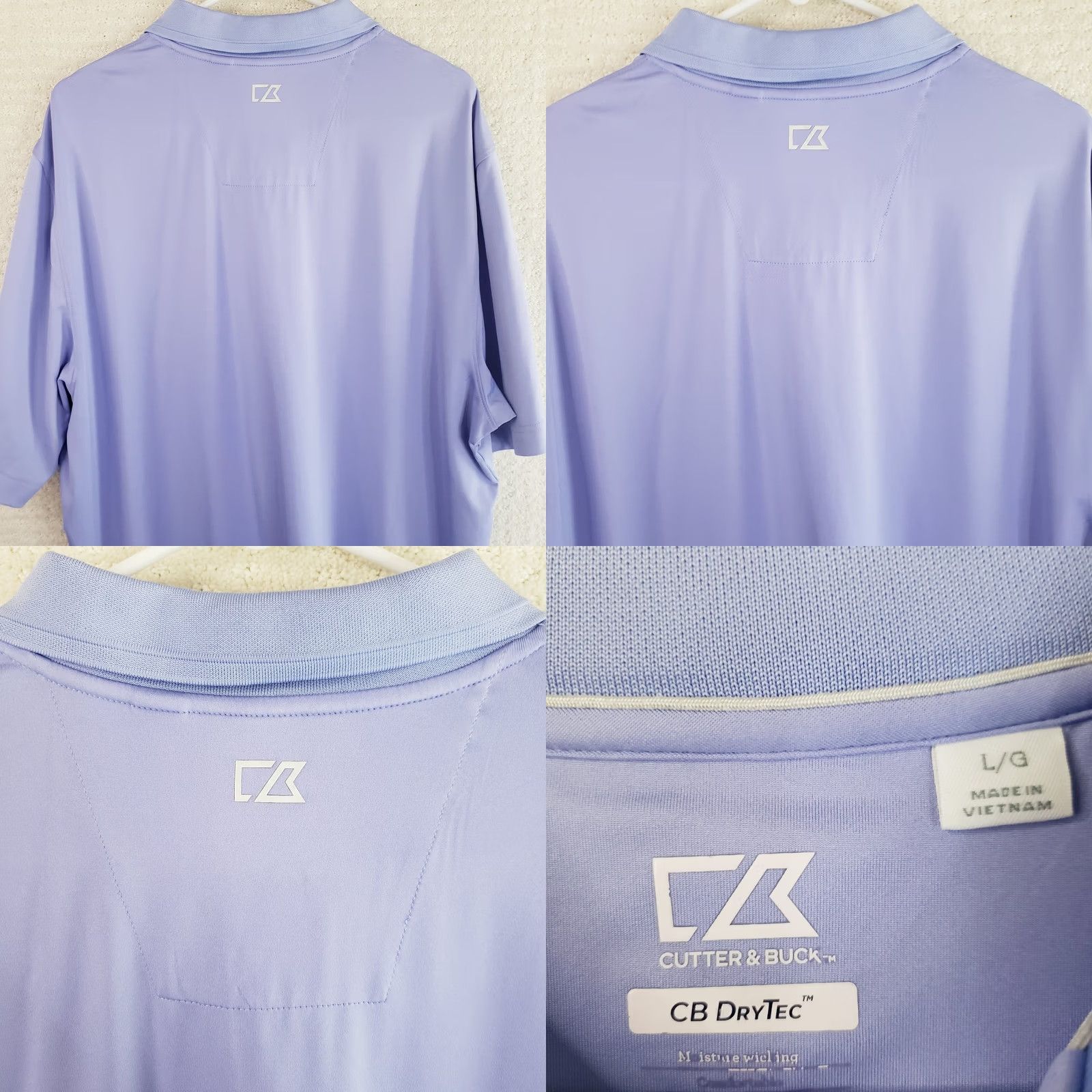 Cutter & Buck Cutter Buck Golf Polo Shirt Adult L Purple Short Sleeve Belfair Logo Mens Size US L / EU 52-54 / 3 - 8 Thumbnail