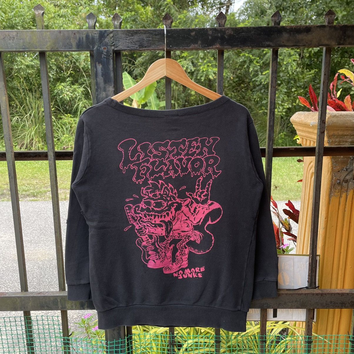 Japanese Brand 🔥🇯🇵Listen Flavour Skate Punk Art Work Sweatshirts Size US S / EU 44-46 / 1 - 2 Thumbnail