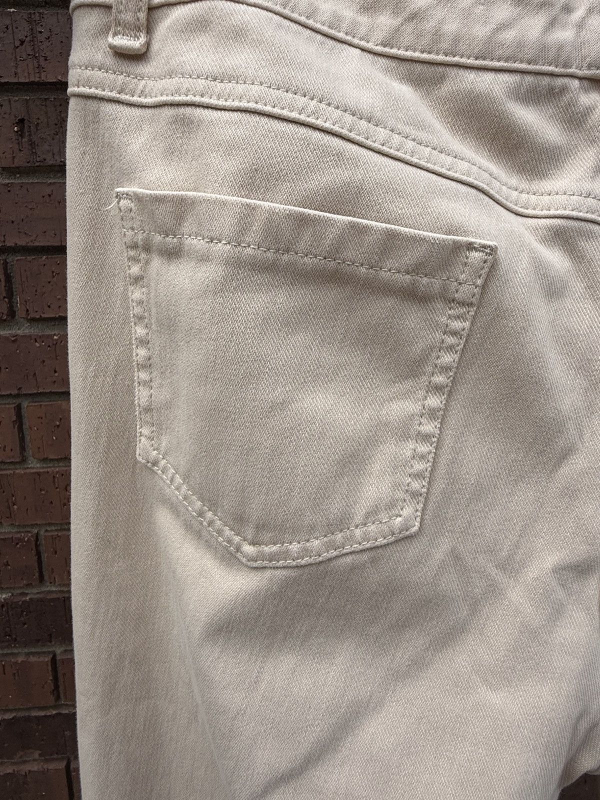 J.McLaughlin J. McLaughlin Raw Beige Lexi Jeans Stretch Pants Mid Rise Size 32" / US 10 / IT 46 - 8 Thumbnail
