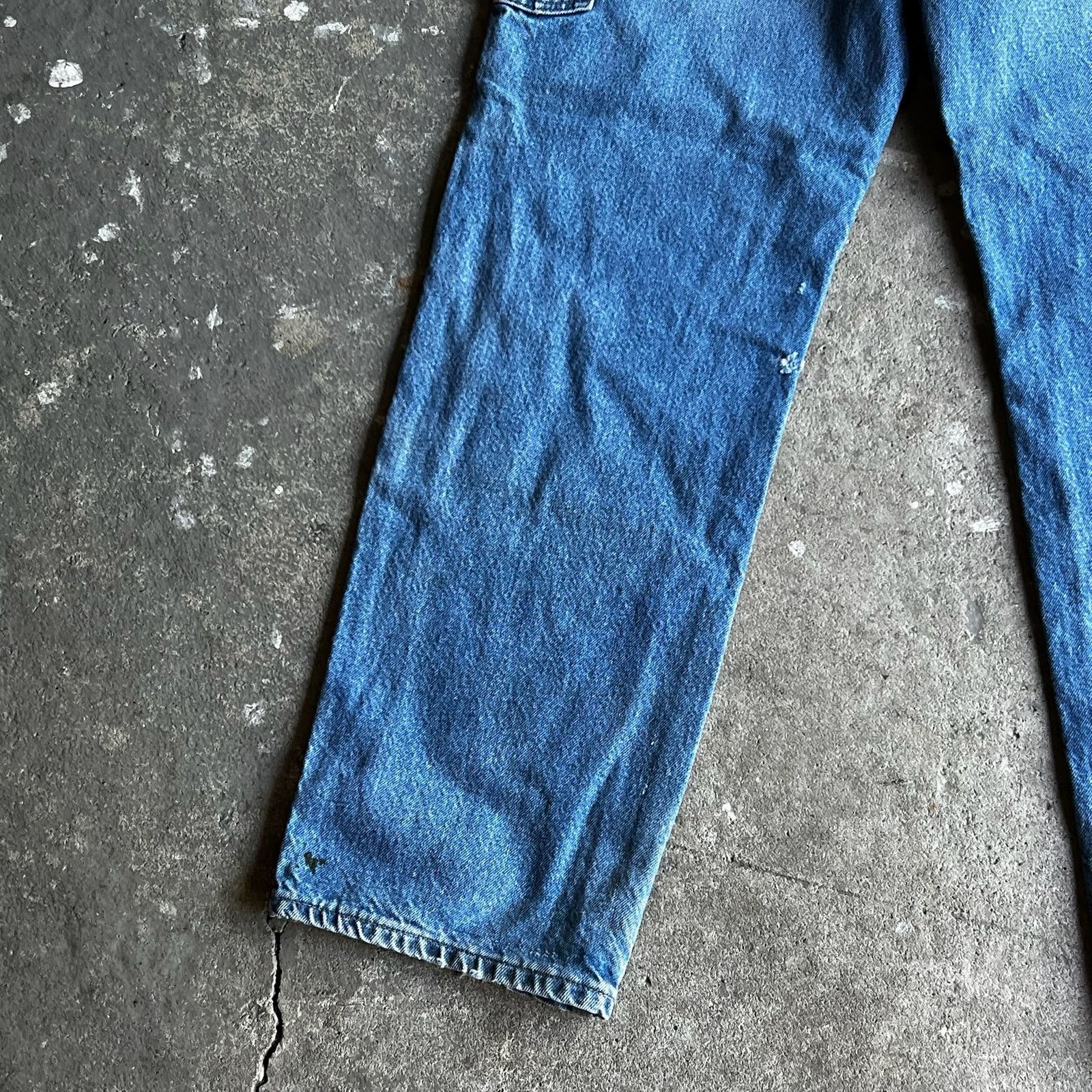 Carhartt × Vintage Carhartt denim blue jean double knee work carpenter pants Size US 31 - 10 Thumbnail