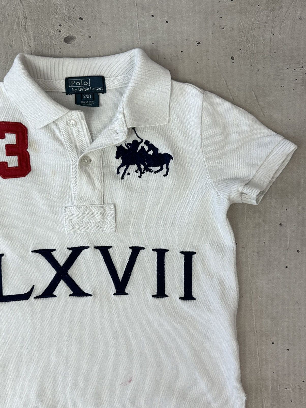 Polo Ralph Lauren Vintage Polo Ralph Lauren Embroidered Logo White Kids Polo Size XXS / US 00 / IT 34 - 3 Thumbnail