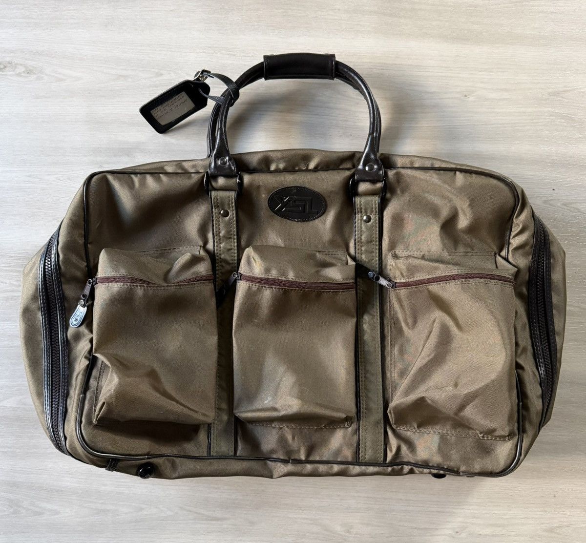 Yves Saint Laurent Vintage YSL YVES SAINT LAURENT Khaki Olive Travel Bag Size ONE SIZE - 1 Thumbnail