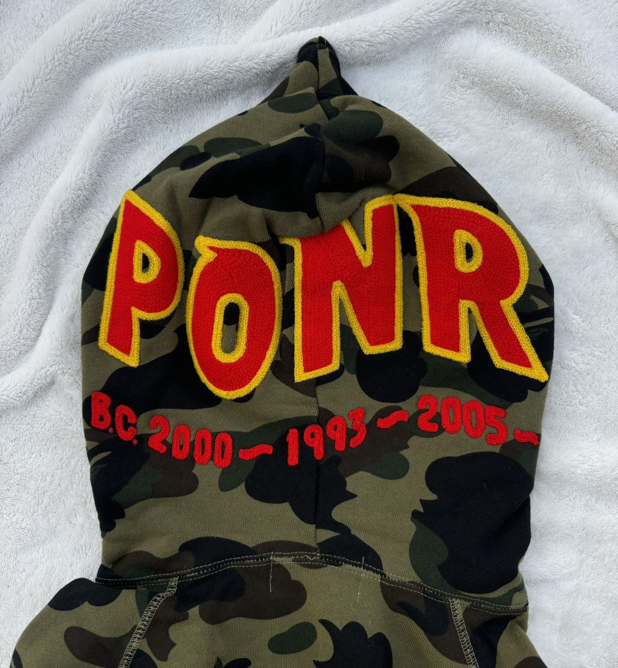 Bape Bape Green Camo ‘Ponr’ Shark Zip Hoodie Size US XL / EU 56 / 4 - 4 Thumbnail