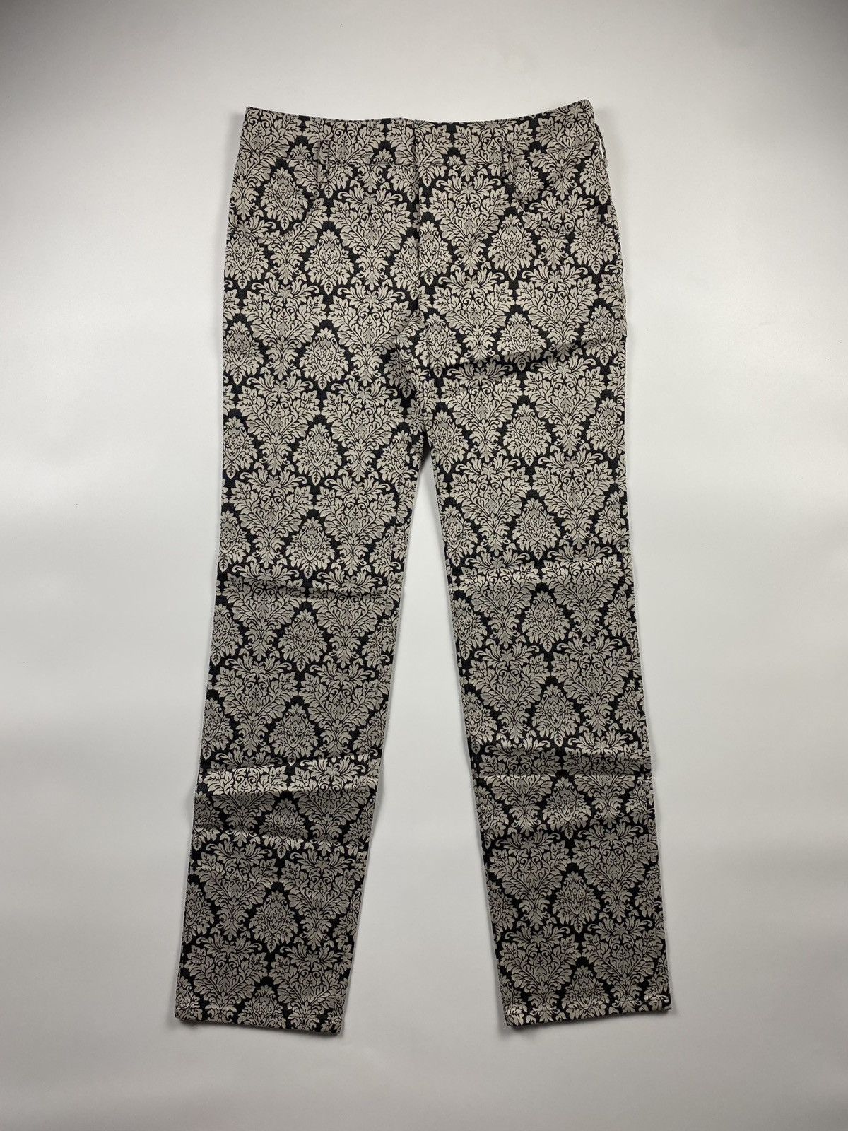 image of Balenciaga Floral Pants in White/Black, Men's (Size 30)