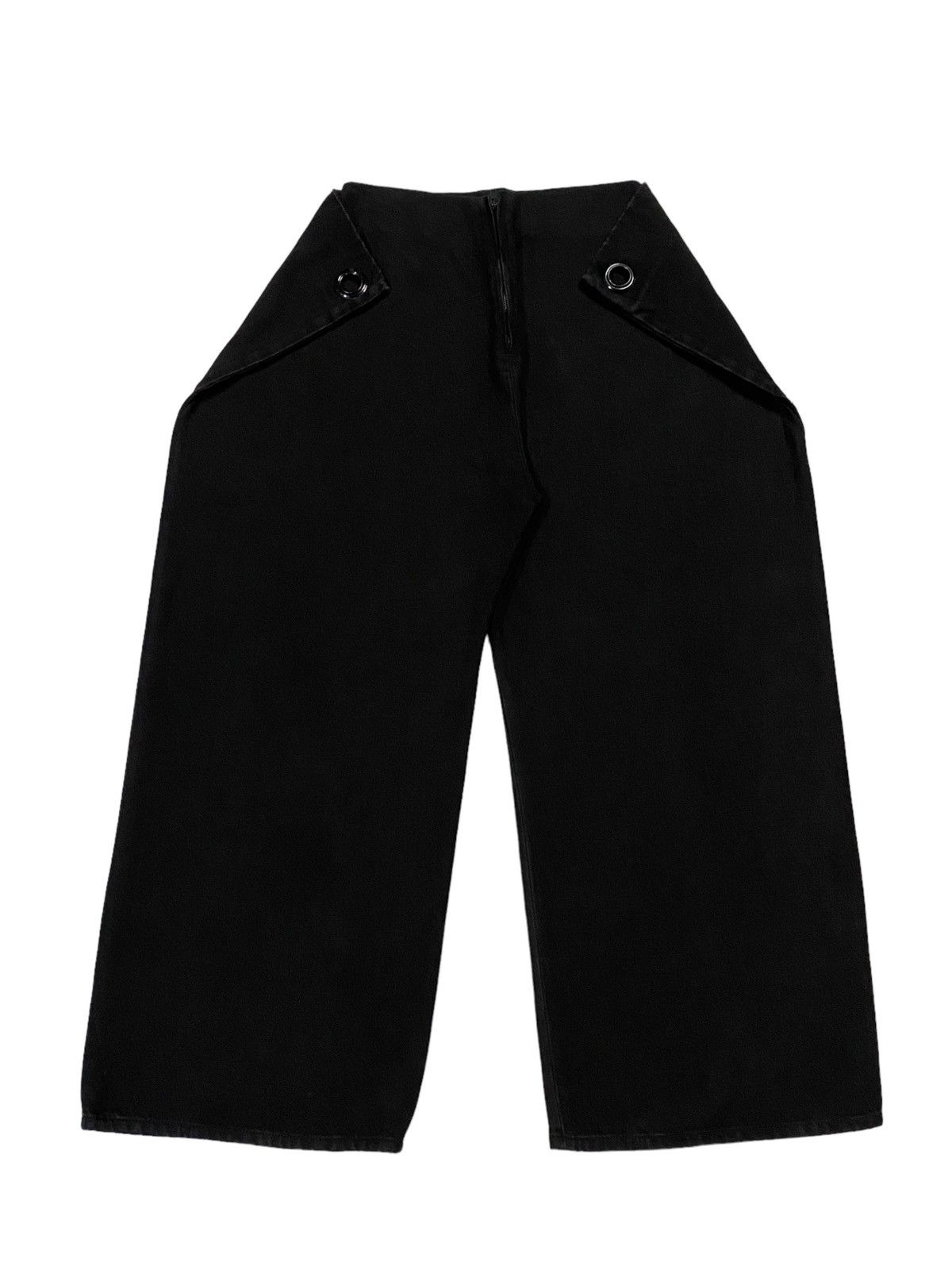 Maison Margiela Maison Margiela Black Baggy Wide Leg Jeans Size 26" / US 2 / IT 38 - 2 Thumbnail