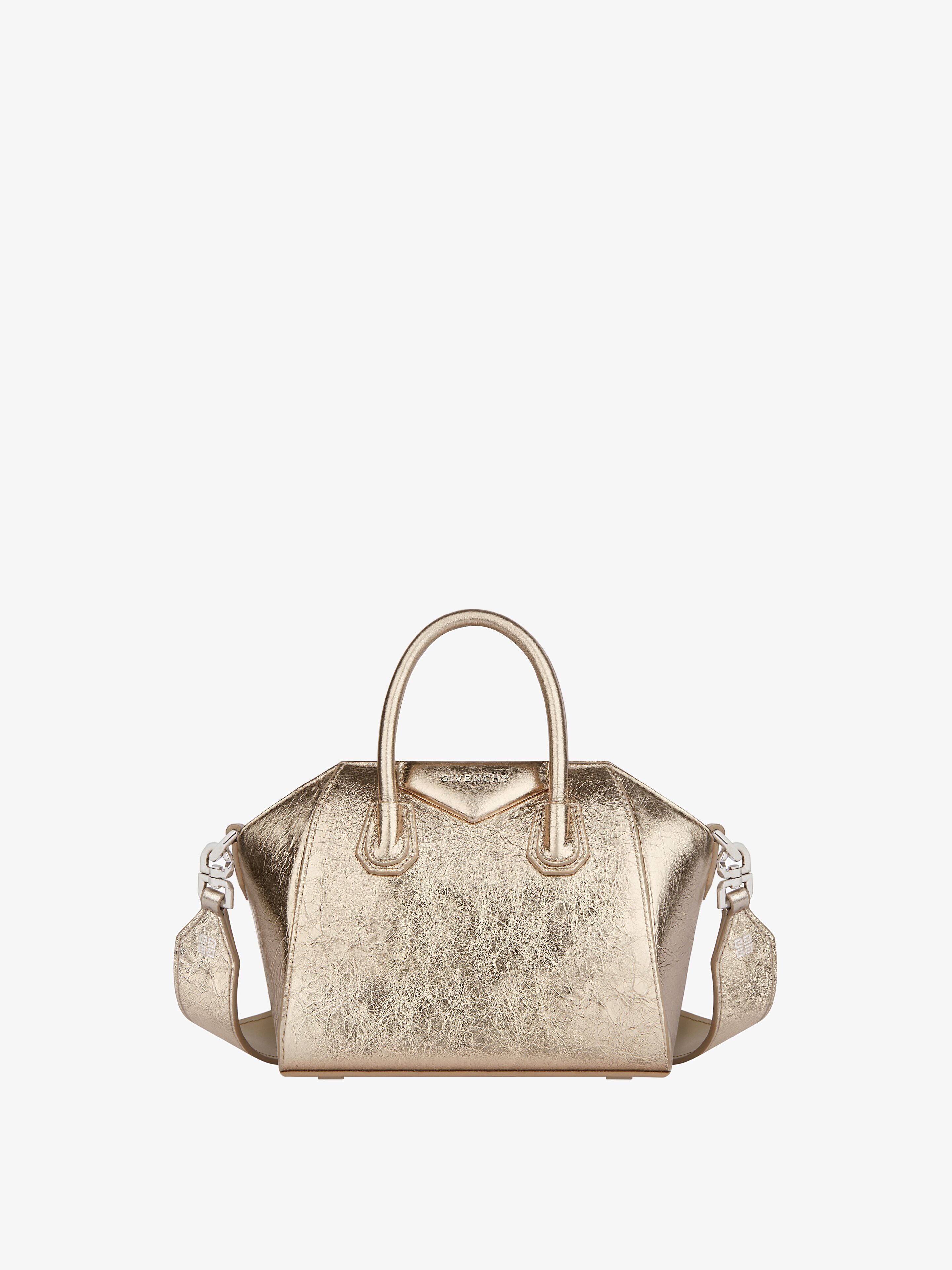 Givenchy o1srvl11e0325 Size: OS / Antigona Toy Bag in Metallic Beige Size ONE SIZE - 1 Thumbnail