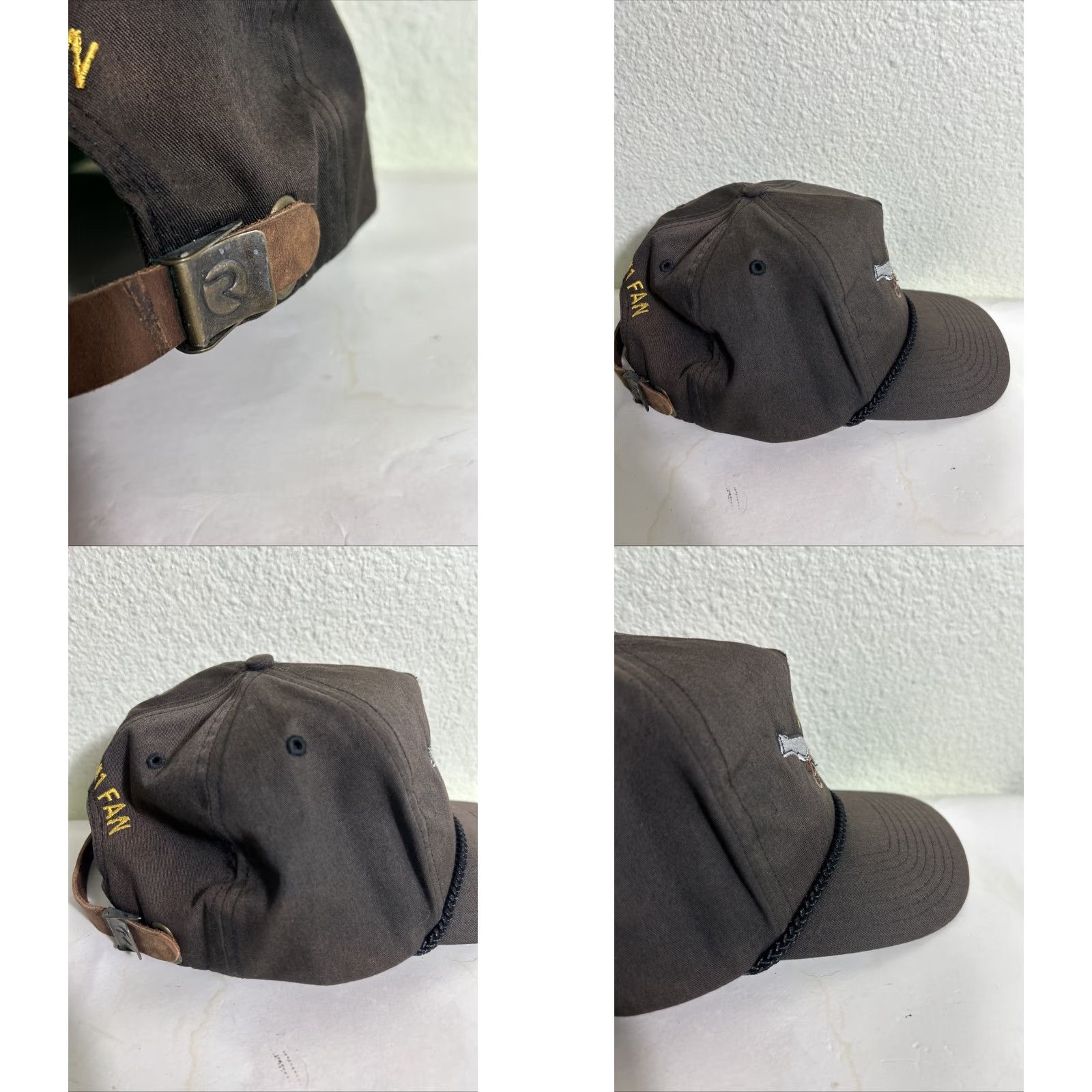 Vintage VINTAGE Richardson Baseball Hat Strap Back Brown Loomis Gunners Adjustable Men Size ONE SIZE - 9 Thumbnail