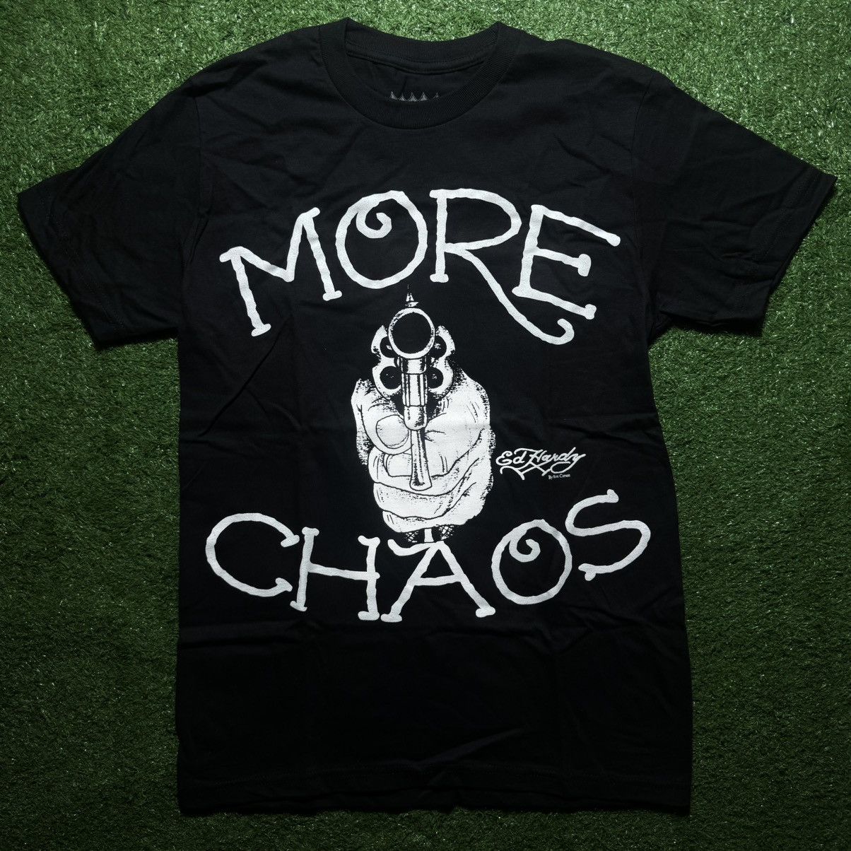 Ed Hardy × Ken Carson KEN CARSON X ED HARDY “ MORE CHAOS “ .38 BARREL MERCH Size US S / EU 44-46 / 1 - 1 Thumbnail