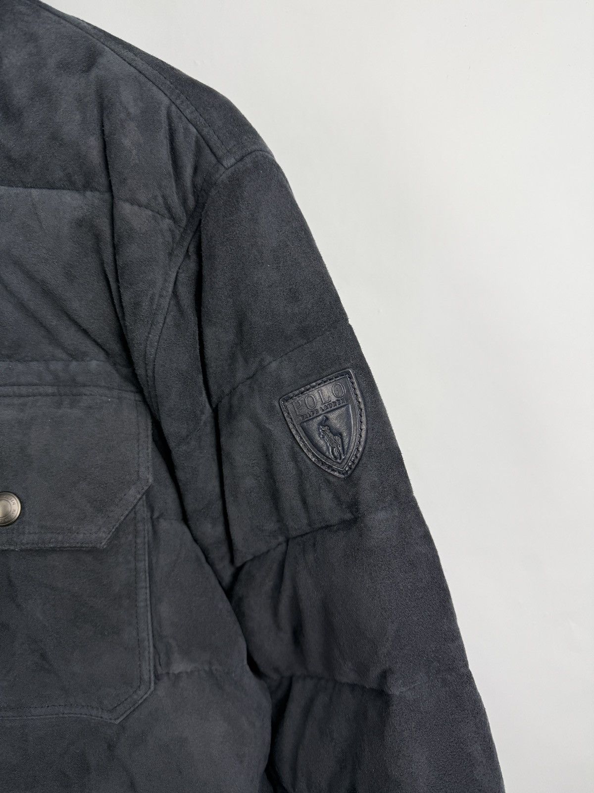 Polo Ralph Lauren 🇺🇸 NEW❗️Ralph Lauren Polo Quilted Suede Hooded Jacket Size US S / EU 44-46 / 1 - 10 Thumbnail