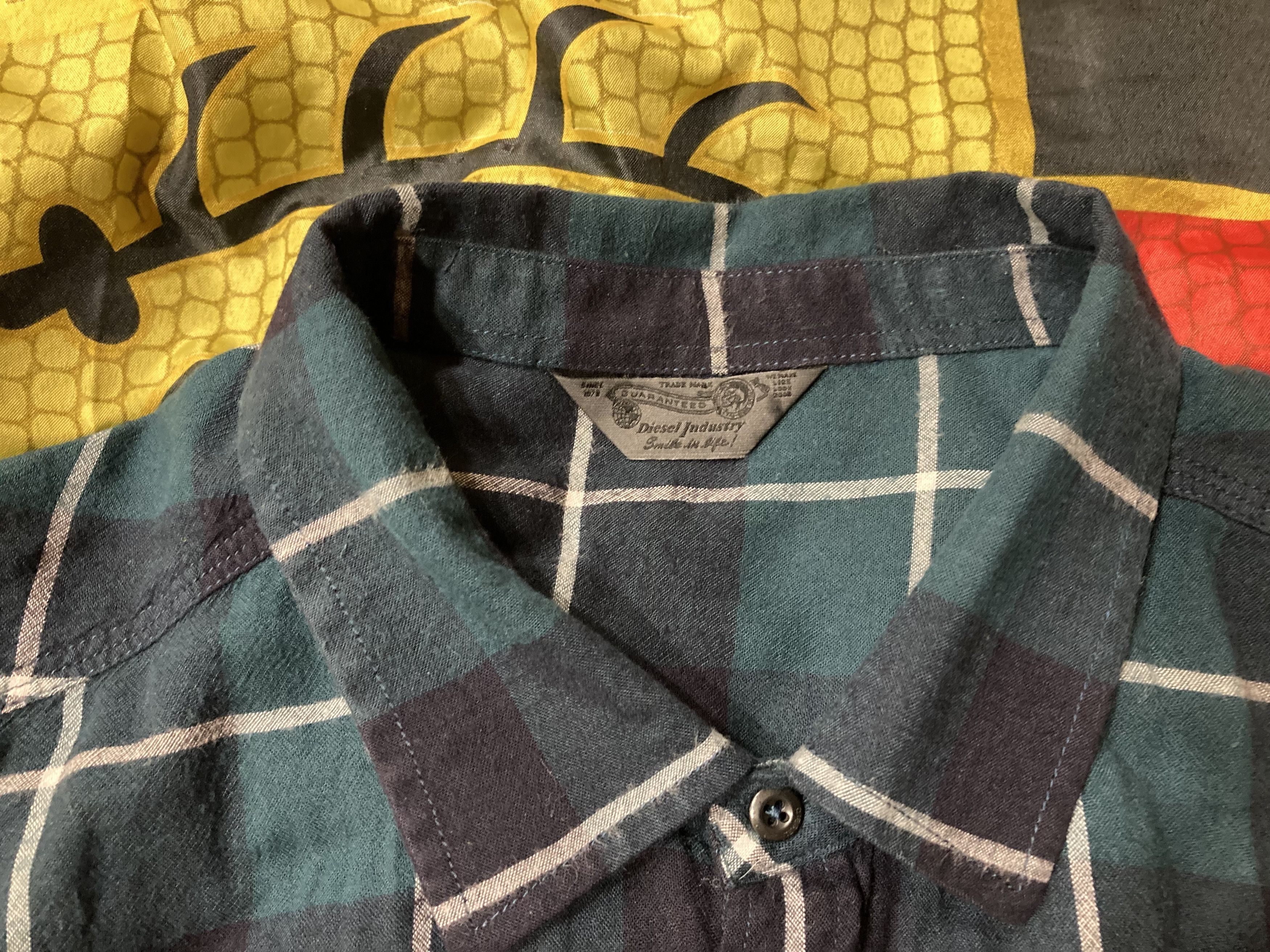 Diesel Vintage Diesel viscose checkered shirt Size US XXL / EU 58 / 5 - 3 Thumbnail