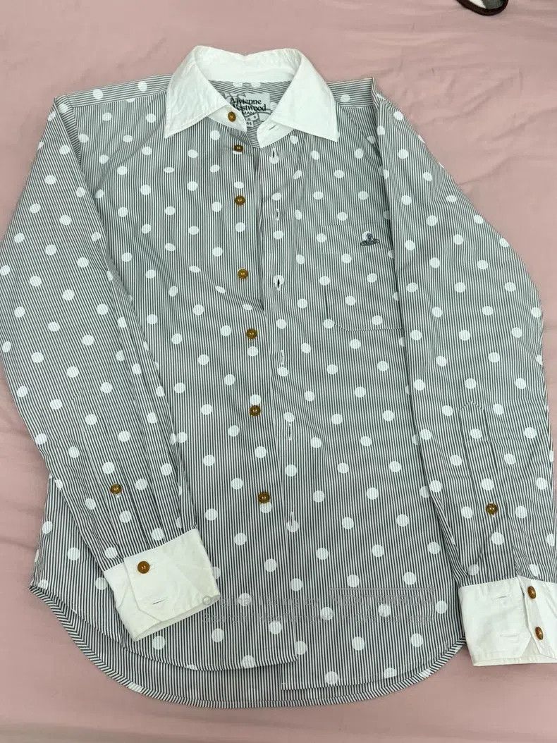 Vivienne Westwood Vivienne Westwood Men's polka dot striped shirt Size US S / EU 44-46 / 1 - 5 Thumbnail