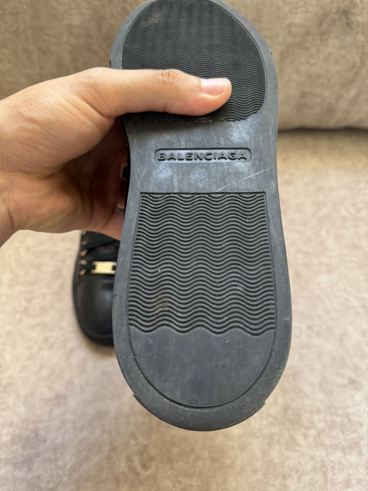 Balenciaga Balenciaga Arena Black Leather Gold Hardware Low-top Size US 9 / EU 42 - 11 Thumbnail