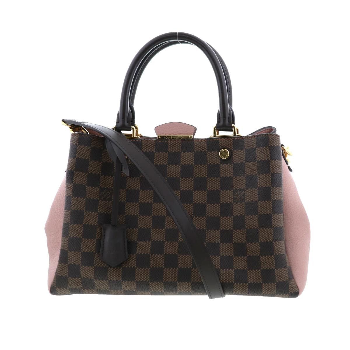 Louis Vuitton Brittany Bag Handbag Damier Ebene Pink