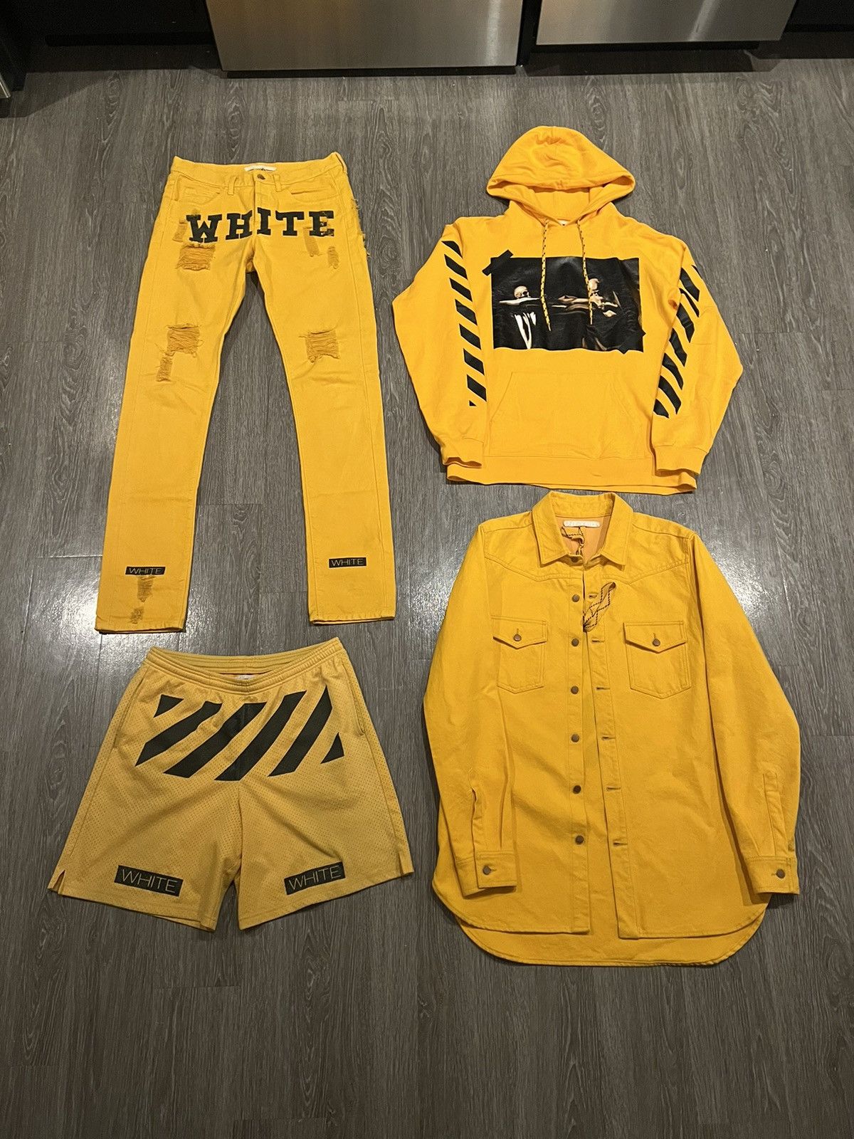 Off-White Off White SS14 First Season Yellow Outfit Size US L / EU 52-54 / 3 - 2 Thumbnail