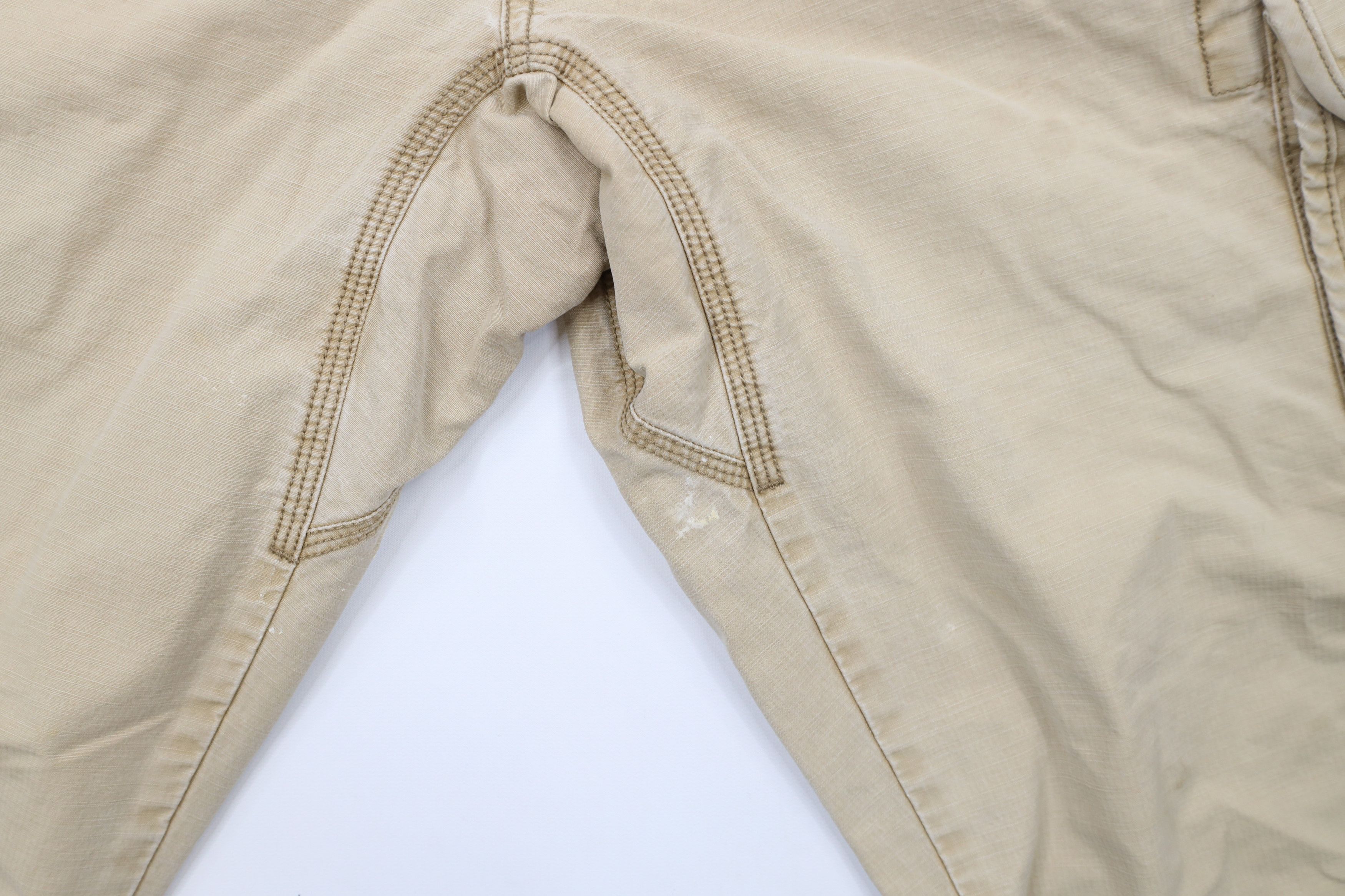 L.L. Bean × Vintage Vintage LL Bean Stonewash Flannel Lined Wide Leg Cargo Pants Size US 36 / EU 52 - 8 Thumbnail