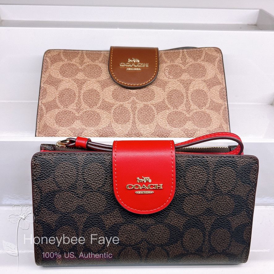 Coach Phone Wallet In Signature Canvas CW780 Size ONE SIZE - 7 Thumbnail