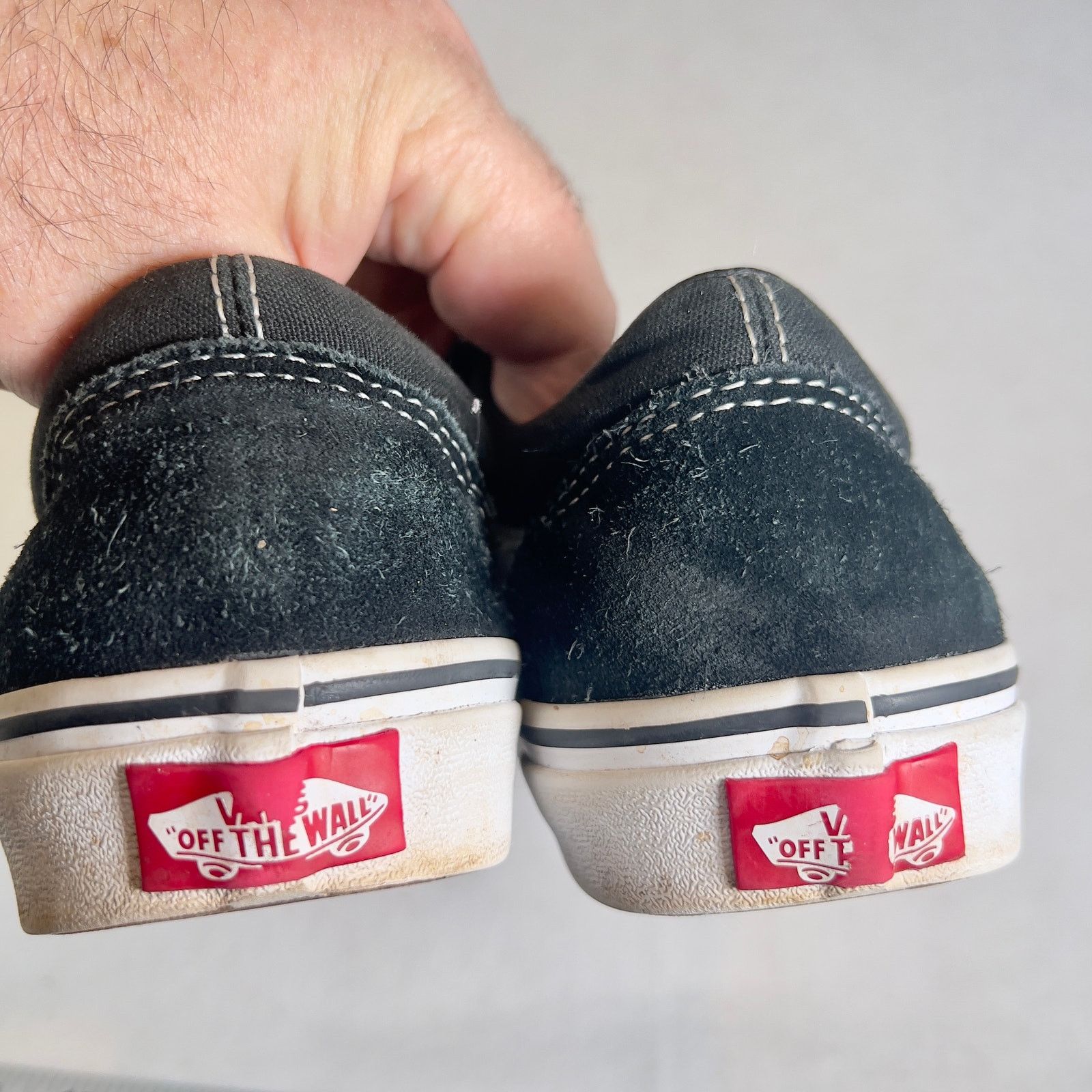 Vans Van's Off The Wall Sneakers Midrise Suede w/ Leather Trim Size US 6 / EU 39 - 3 Thumbnail