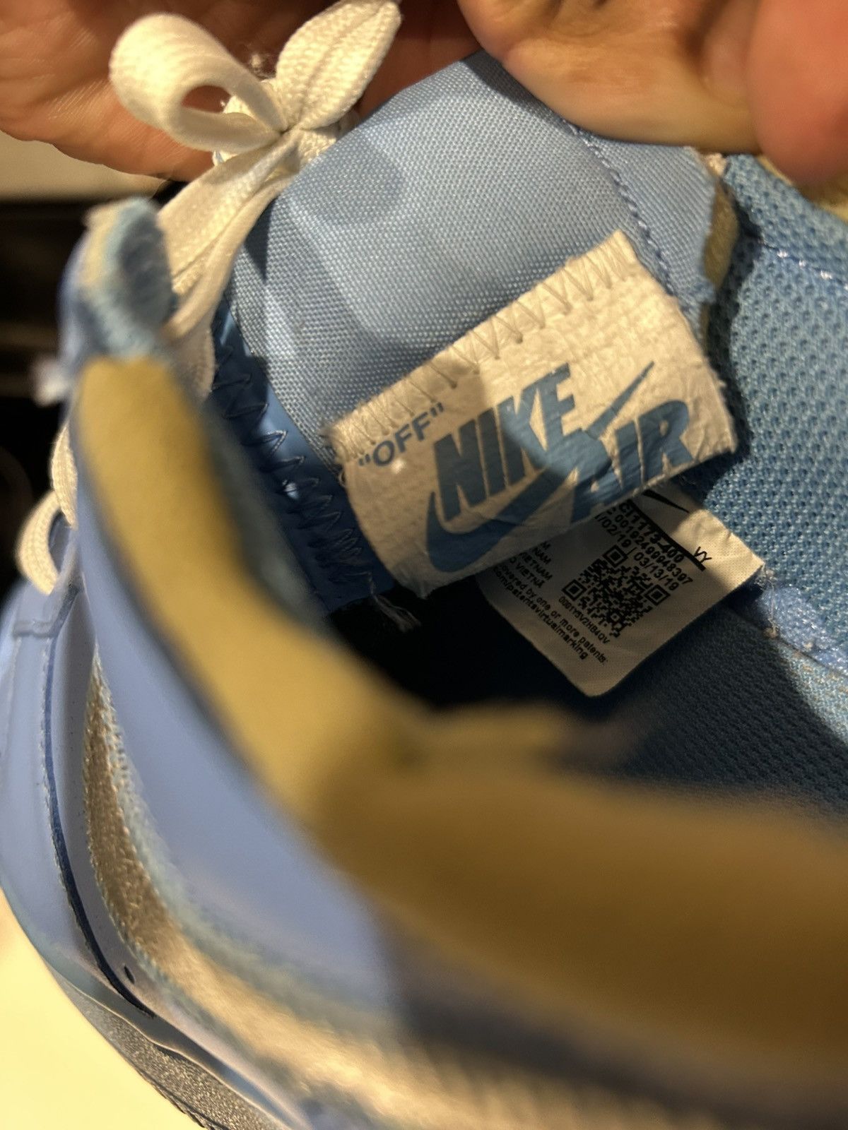 Nike × Off-White Off White Air Force 1 MCA University Blue Size US 7.5 / EU 40-41 - 17 Thumbnail