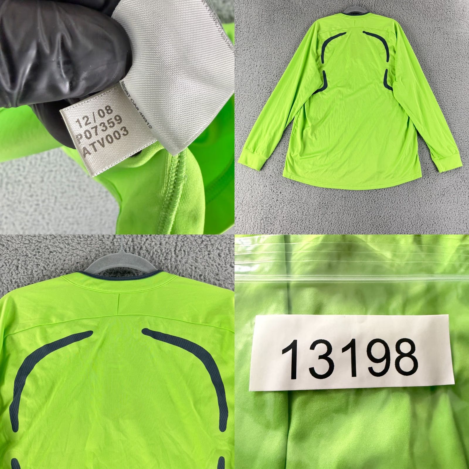 Adidas Adidas Referee Jersey Mens Size XL Green Clima365 Long Sleeve Pockets Soccer Size US XL / EU 56 / 4 - 9 Thumbnail