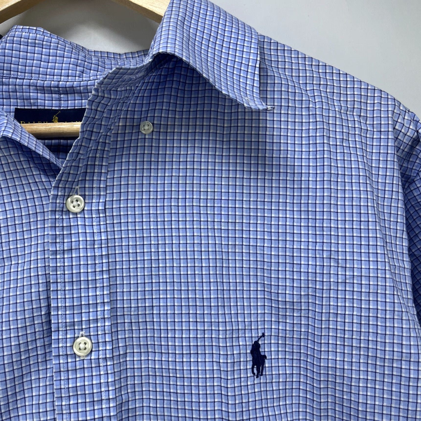 Polo Ralph Lauren VINTAGE Polo Ralph Lauren Button-Up Long Sleeve Shirt 18 Blue Mens XXL Long Sleeve Shirt Polo Ralph Lauren Button-Up 18 Blue Mens XXL Size US XXL / EU 58 / 5 - 3 Thumbnail