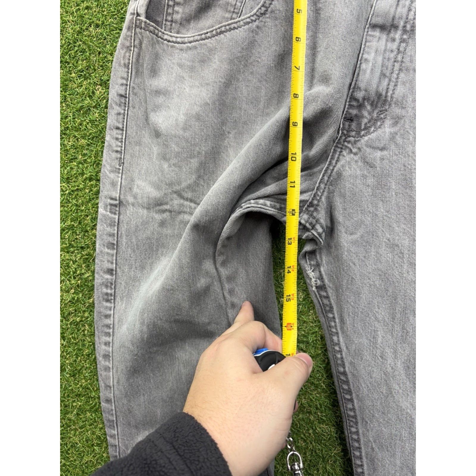Rocawear VINTAGE Rocawear Baggy Jeans Mens 36x32 JNCO 90s Grunge Streetwear Wide-Leg Jeans Gray 36 in Mens Baggy Wide Leg 90s Hip Hop Punk Size US 36 / EU 52 - 7 Thumbnail