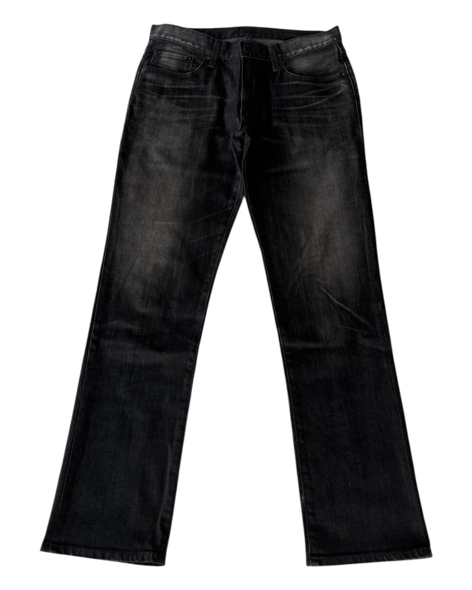 14th Addiction × If Six Was Nine × Le Grande Bleu (L.G.B.) Edwin 503 Black Waxed Made In Japan Denim Jean Size US 33 - 1 Thumbnail