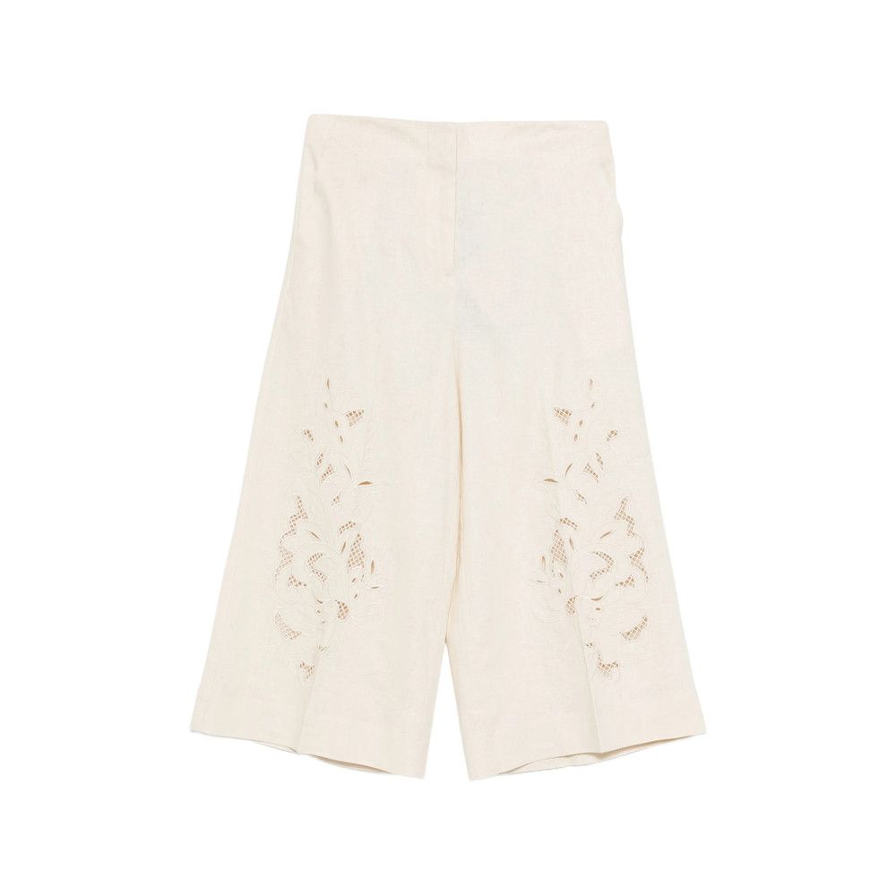 TWINSET Twinset NEUTRALS Trousers - Cropped Trousers Size 28" / US 6 / IT 42 - 1 Thumbnail