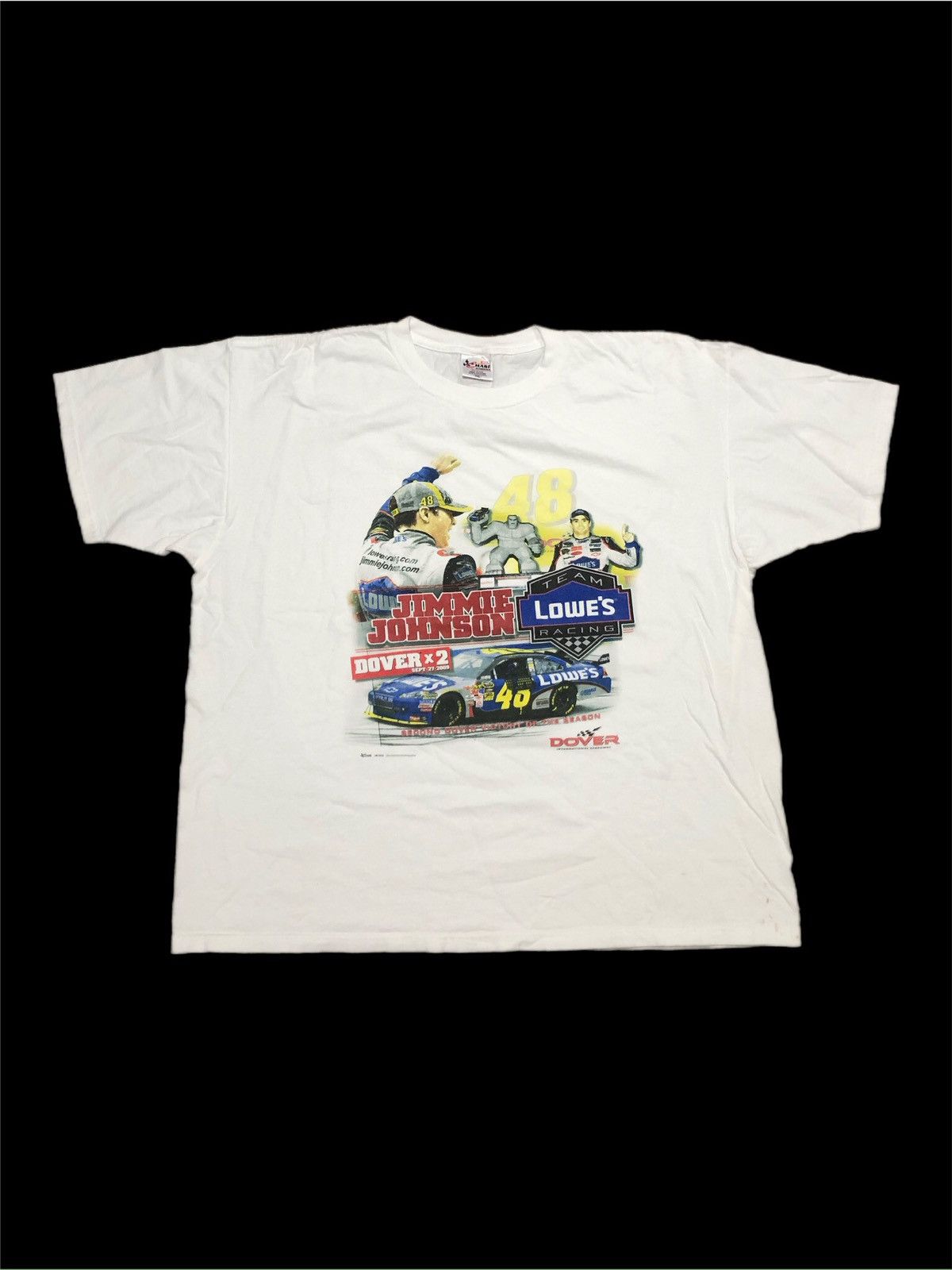 NASCAR Vtg Y2K Jimmie Johnson Lowe’s NASCAR Racing Tee Size US XXL / EU 58 / 5 - 1 Thumbnail