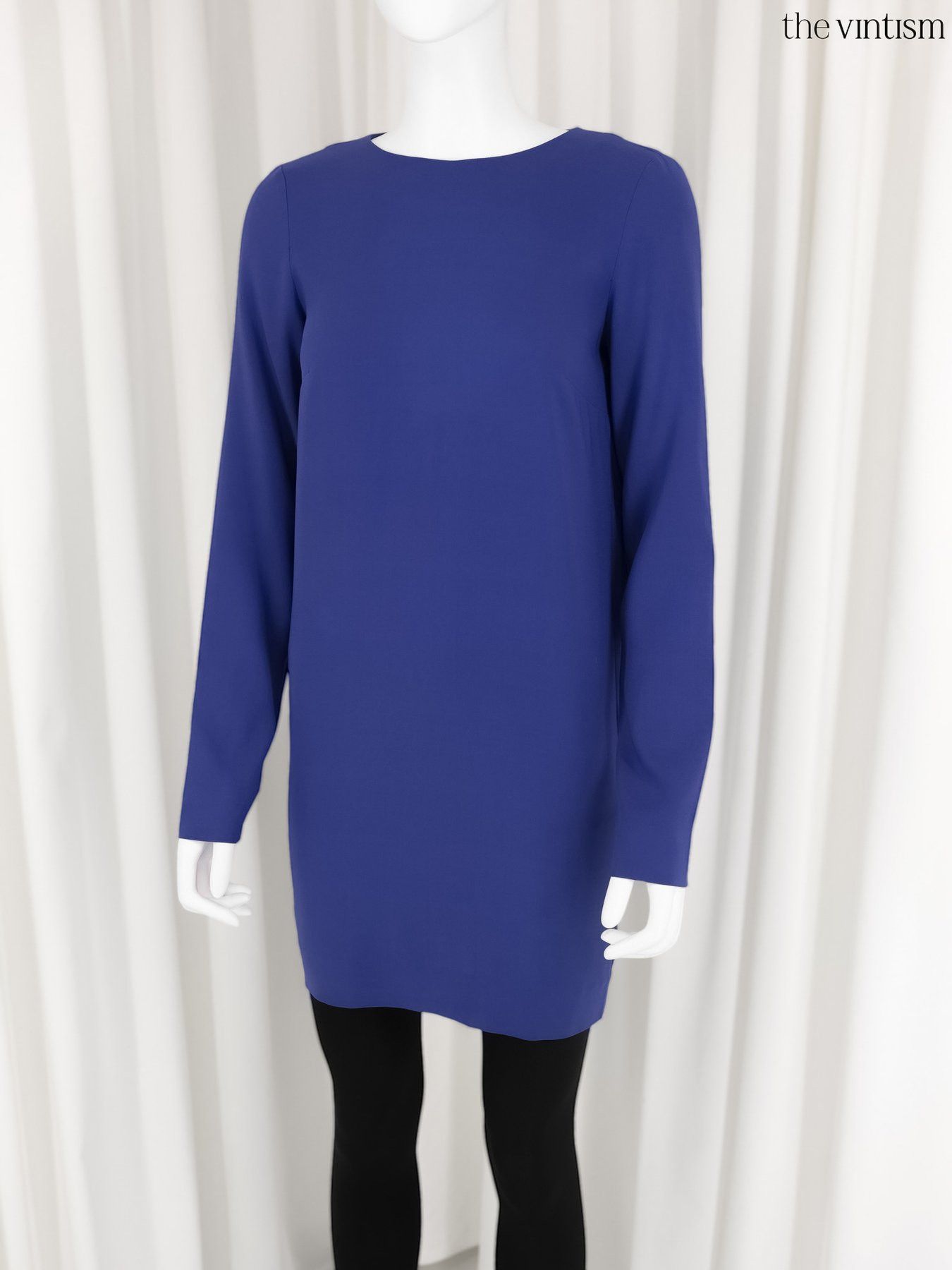 Balenciaga Balenciaga Archival Violet Blue Pure Silk Mini Dress Size S / US 4 / IT 40 - 2 Thumbnail