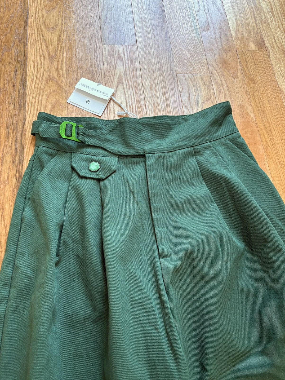 Pieces Uniques Pieces Uniques Le Pantalon Qwan Pleated Pants Gurkha M 34x32 Size US 34 / EU 50 - 6 Thumbnail