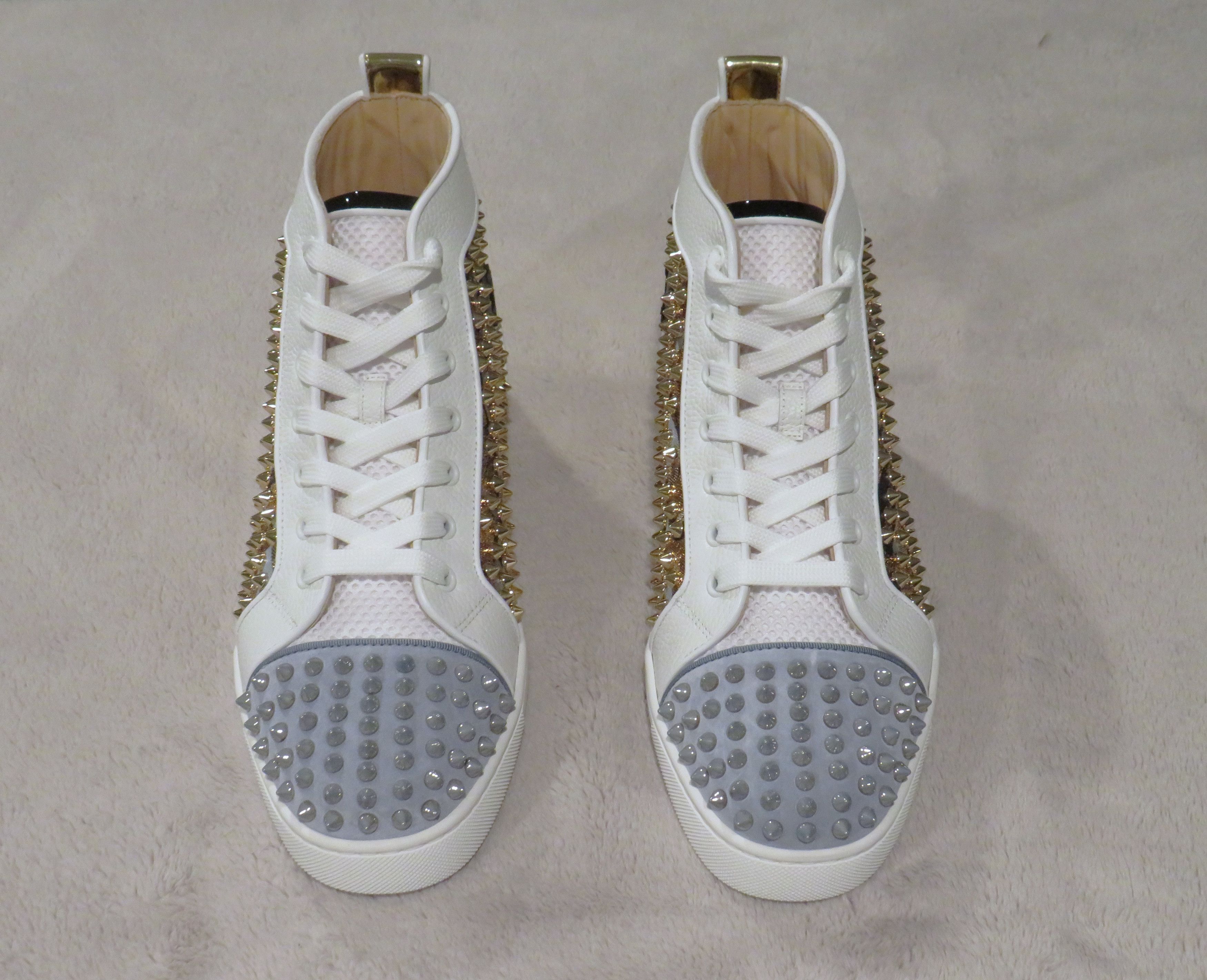 Christian Louboutin ouis Orlato High Top Camo Spiked Sneakers Size 9 NWB Size US 9 / EU 42 - 1 Thumbnail