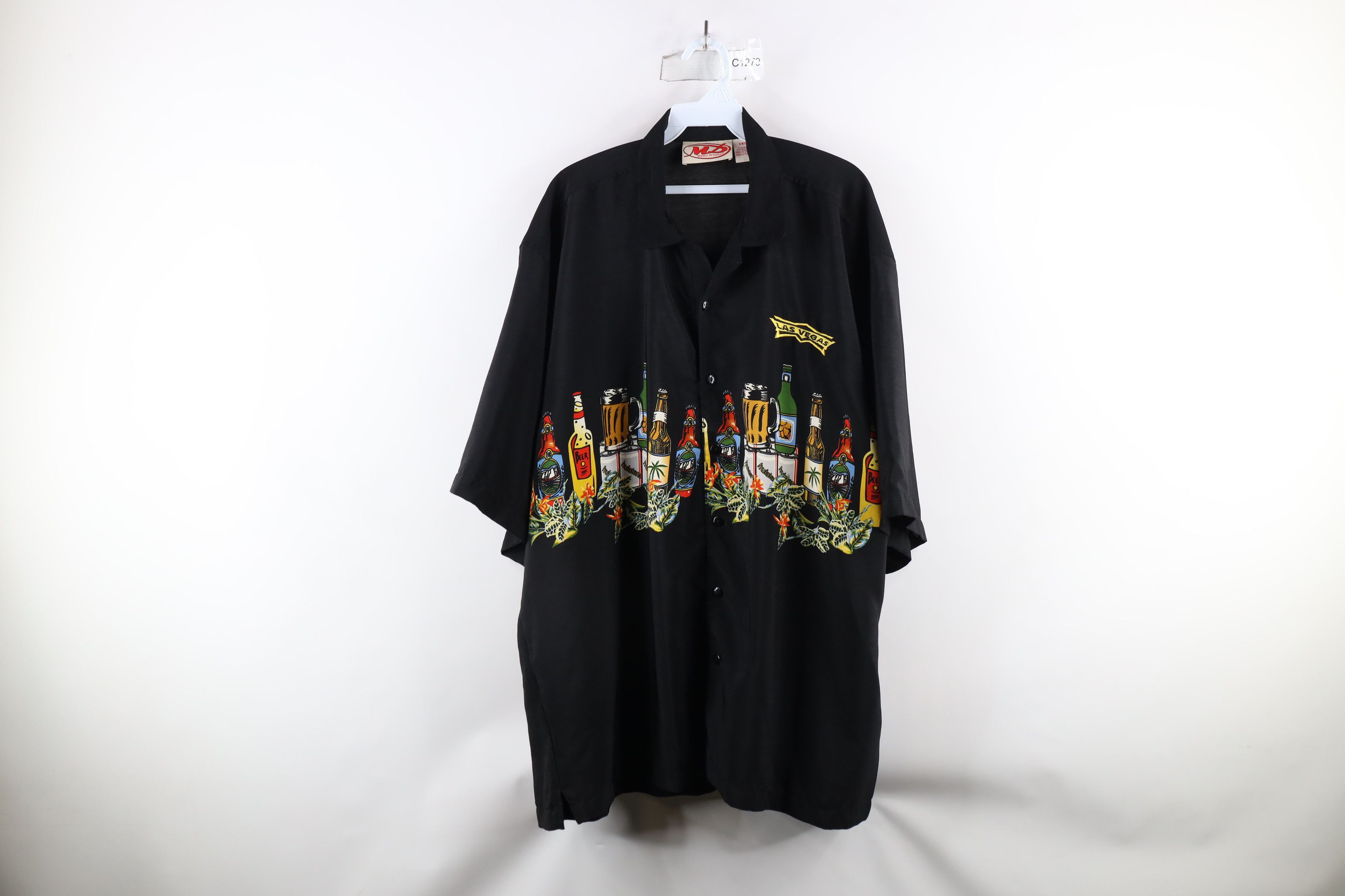 Vintage Vintage 90s Streetwear Beer Alcohol Hawaiian Button Shirt Size US XXL / EU 58 / 5 - 1 Thumbnail