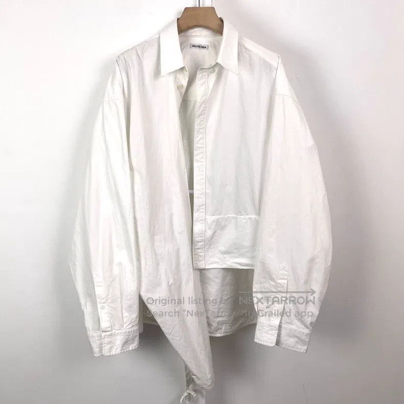 Other Balenciaga Asymmetrical Hem Shirt Size XS / US 0-2 / IT 36-38 - 1 Thumbnail
