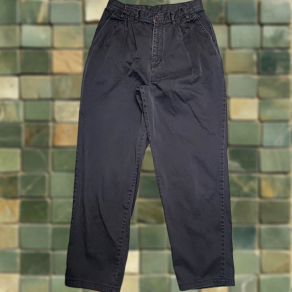Patagonia Patagonia Pants Women 10 Black 100% Cotton Pleated Chino Trousers Outdoor Casual Size 32" / US 10 / IT 46 - 1 Thumbnail