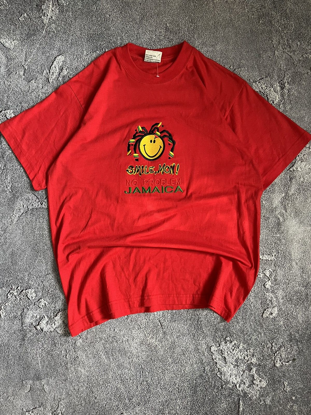 Bob Marley × Vintage Vintage 90s mom smile Rasta Jamaica tee Size US M / EU 48-50 / 2 - 1 Thumbnail