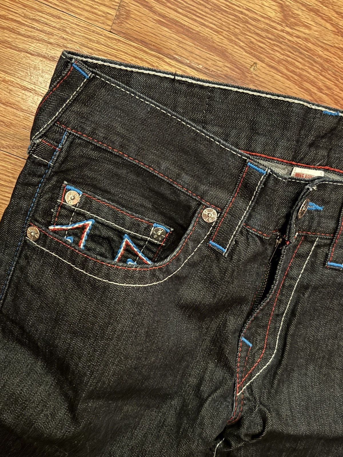 True Religion × Vintage Rare Vintage True Religion Red White and Blue Stitching Size US 32 / EU 48 - 3 Thumbnail