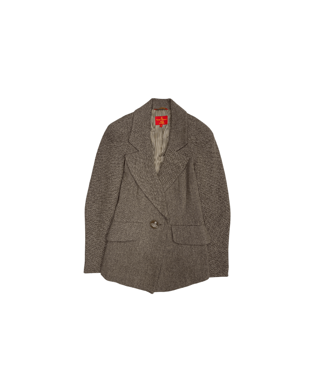Vivienne Westwood Vivienne Westwood Red Label Herringbone Wool Blazer Size L / US 10 / IT 46 - 1 Thumbnail