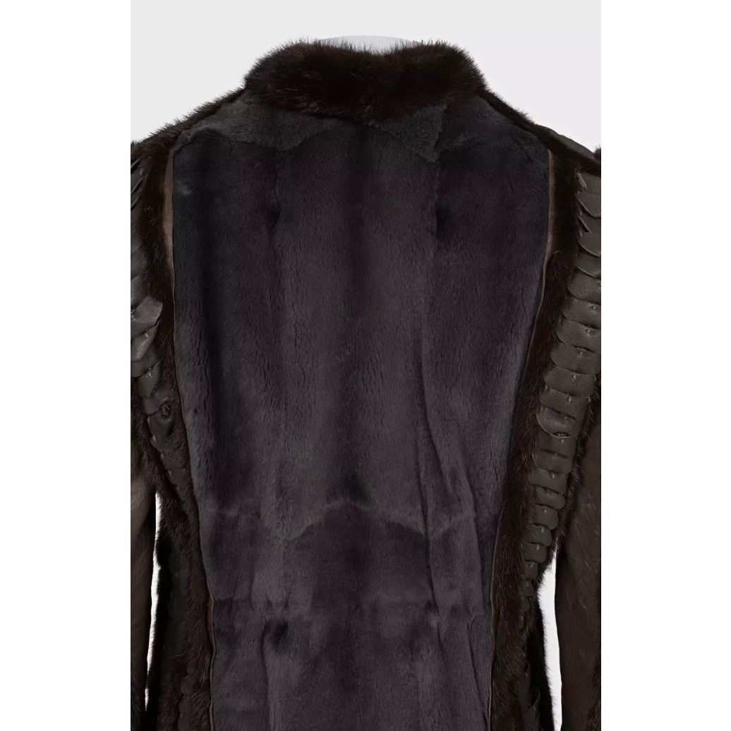 Roberto Cavalli Roberto Cavalli Fur Leather Straight-Cut Jacket - IT 40 / S Size S / US 4 / IT 40 - 4 Thumbnail