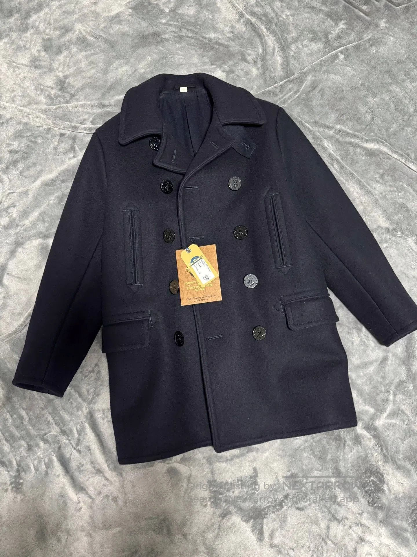 Buzz Rickson's Buzz Rickson 36oz Navy Wool Coat. Size US XXS / EU 40 - 2 Thumbnail