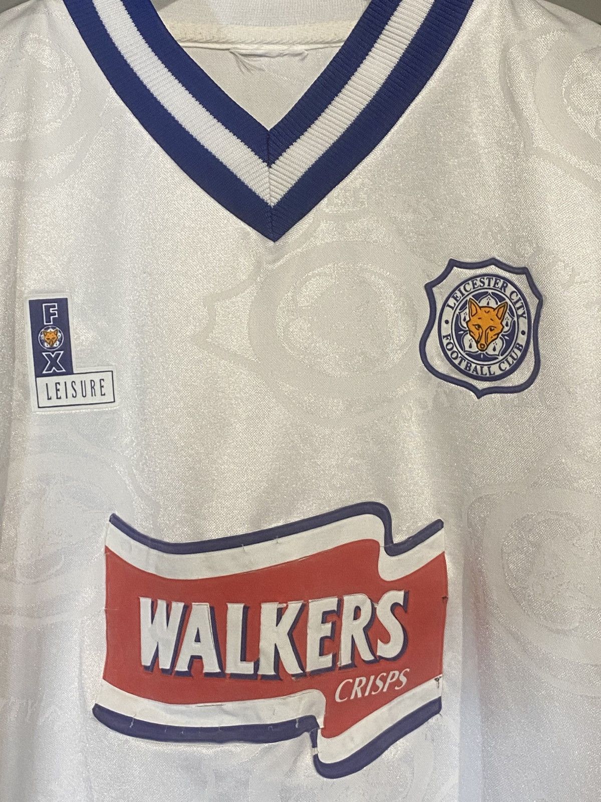 Vintage Jersey Leicester City vintage walkers crisps 1996 Size US XL / EU 56 / 4 - 3 Thumbnail