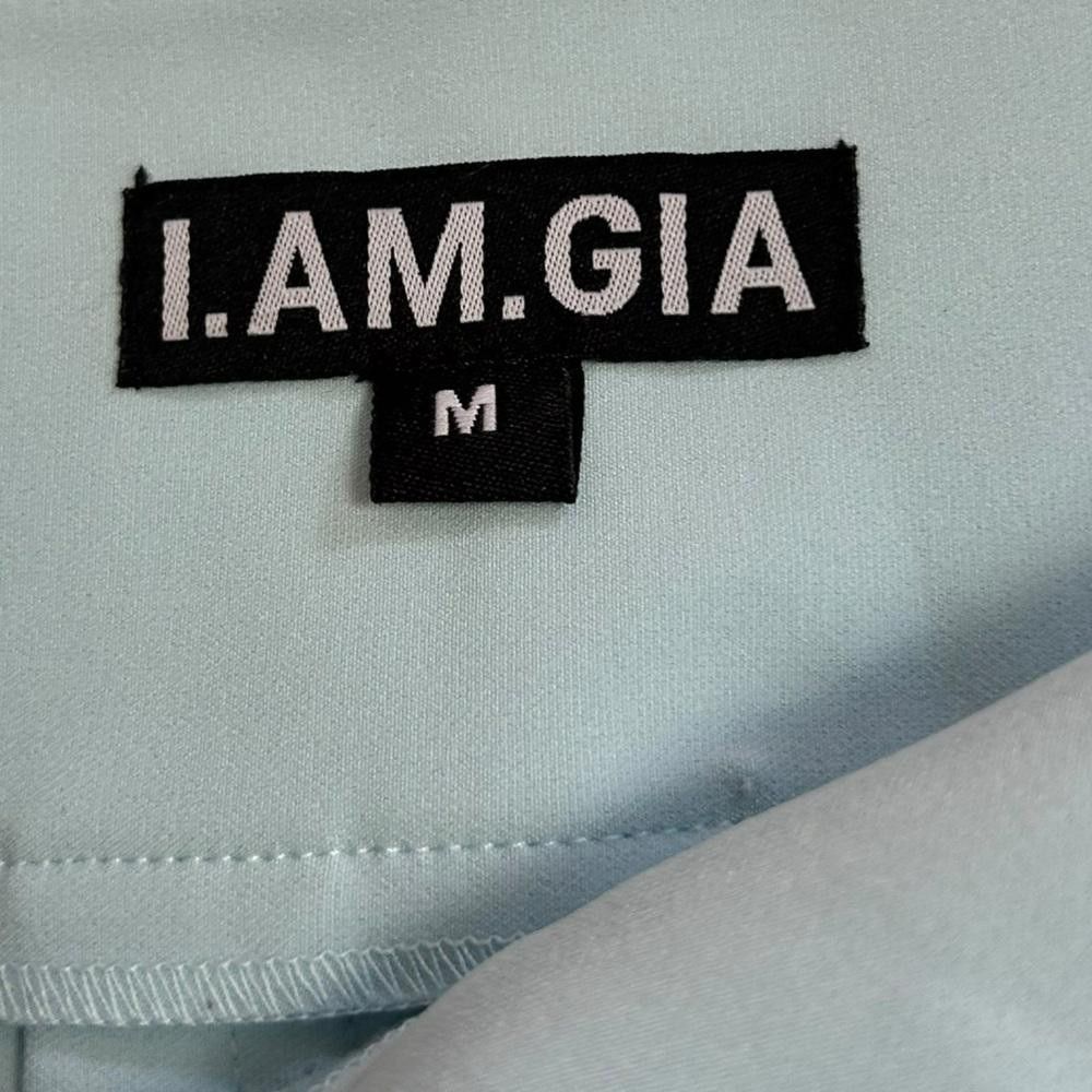 Designer I.AM.GIA. I Light Blue Pleated Mini Skirt Medium Size 32" / US 10 / IT 46 - 6 Thumbnail
