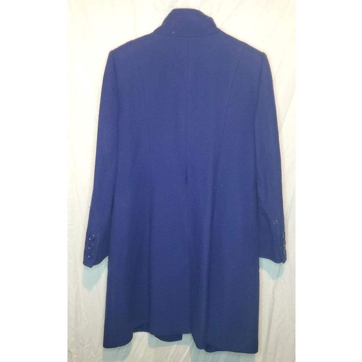 Other Arthur Levine Blue Wool Blend Button Up Coat Size 10 Size L / US 10 / IT 46 - 3 Thumbnail