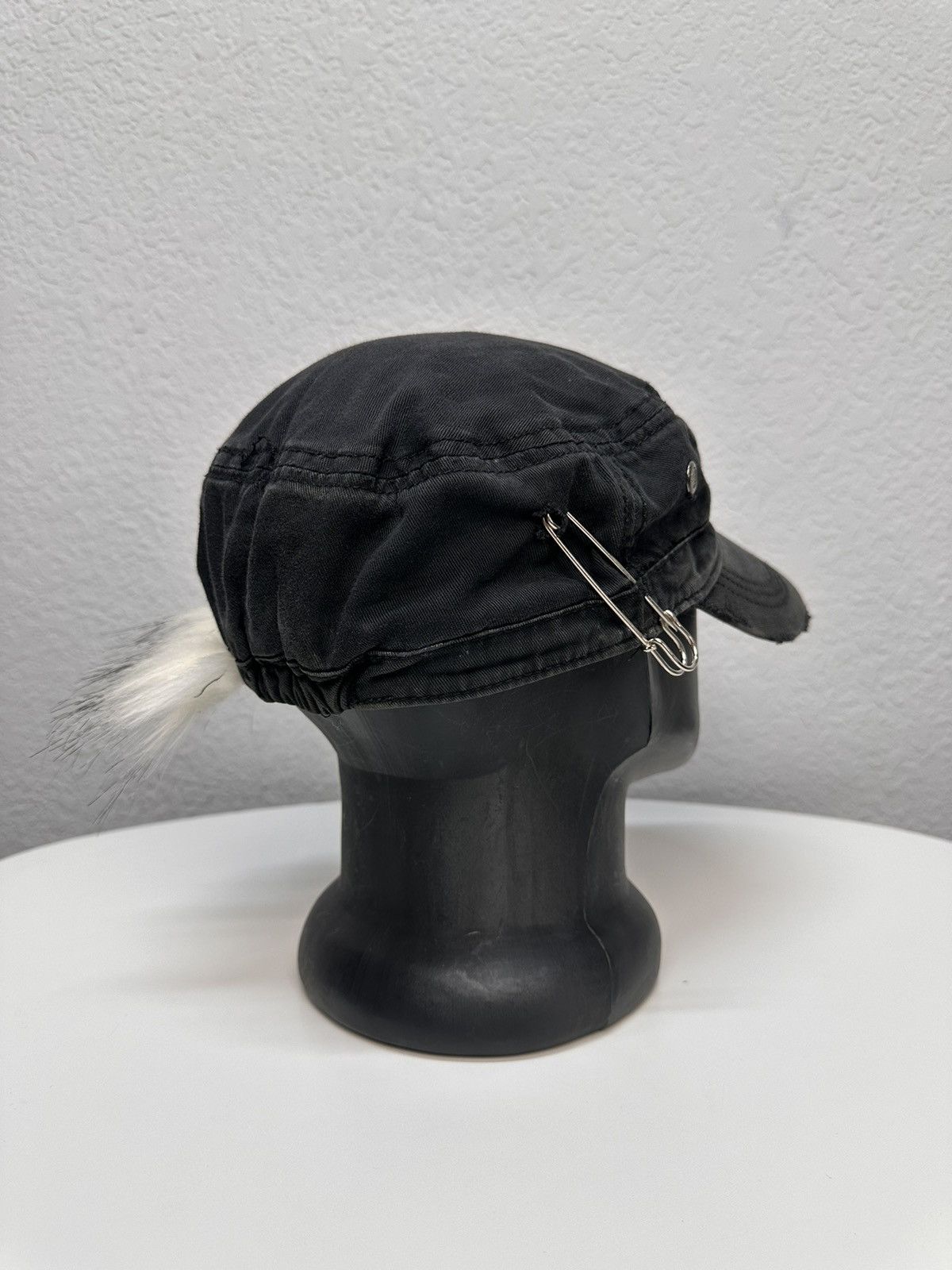 If Six Was Nine Japan Vintage Ifsixwasnine knit hat Lgb fur Rabbit Cap Goose Size ONE SIZE - 8 Thumbnail