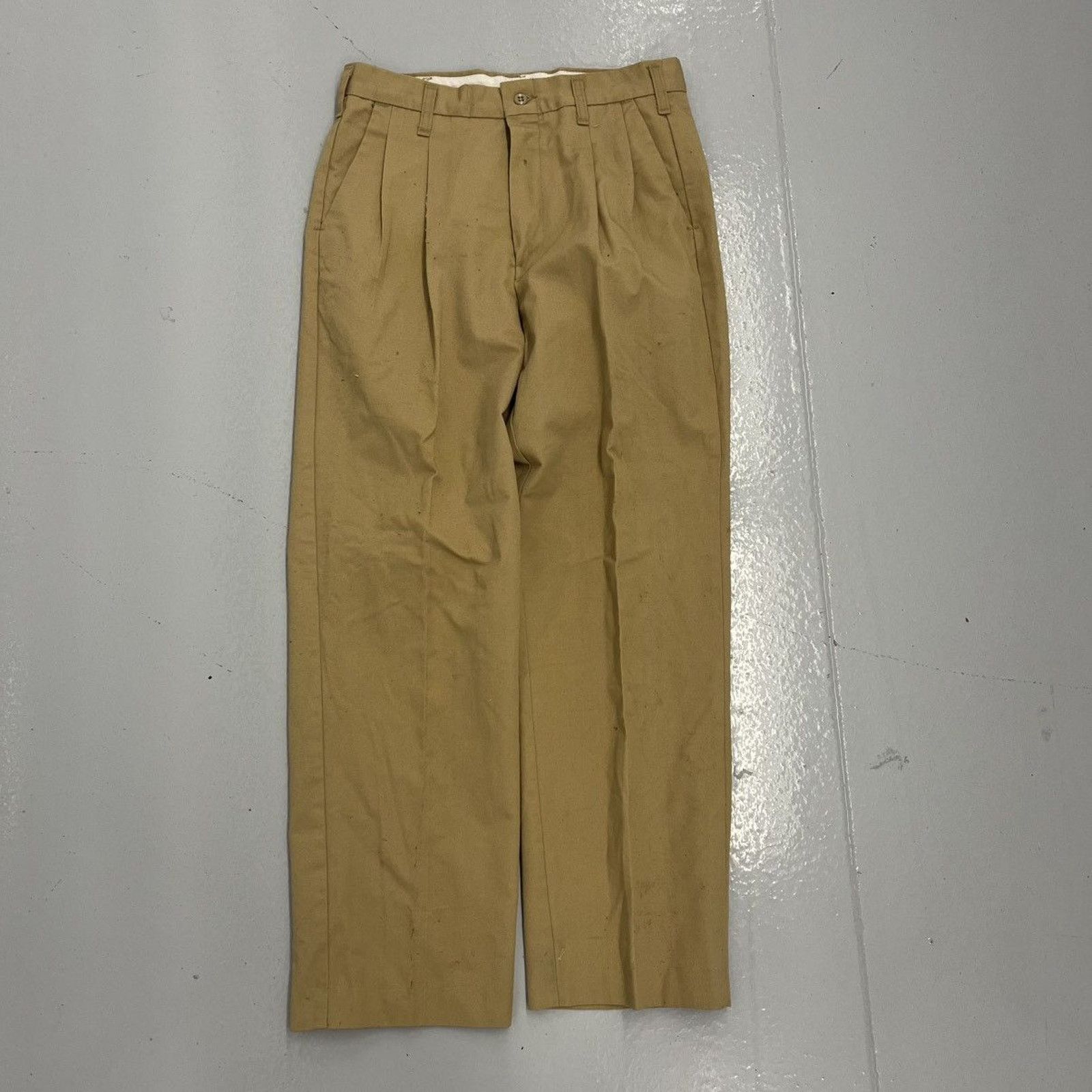 Other Vintage 70s 80s Cintas Tan Canvas Workwear Chinos 29x27 Size US 29 - 1 Thumbnail