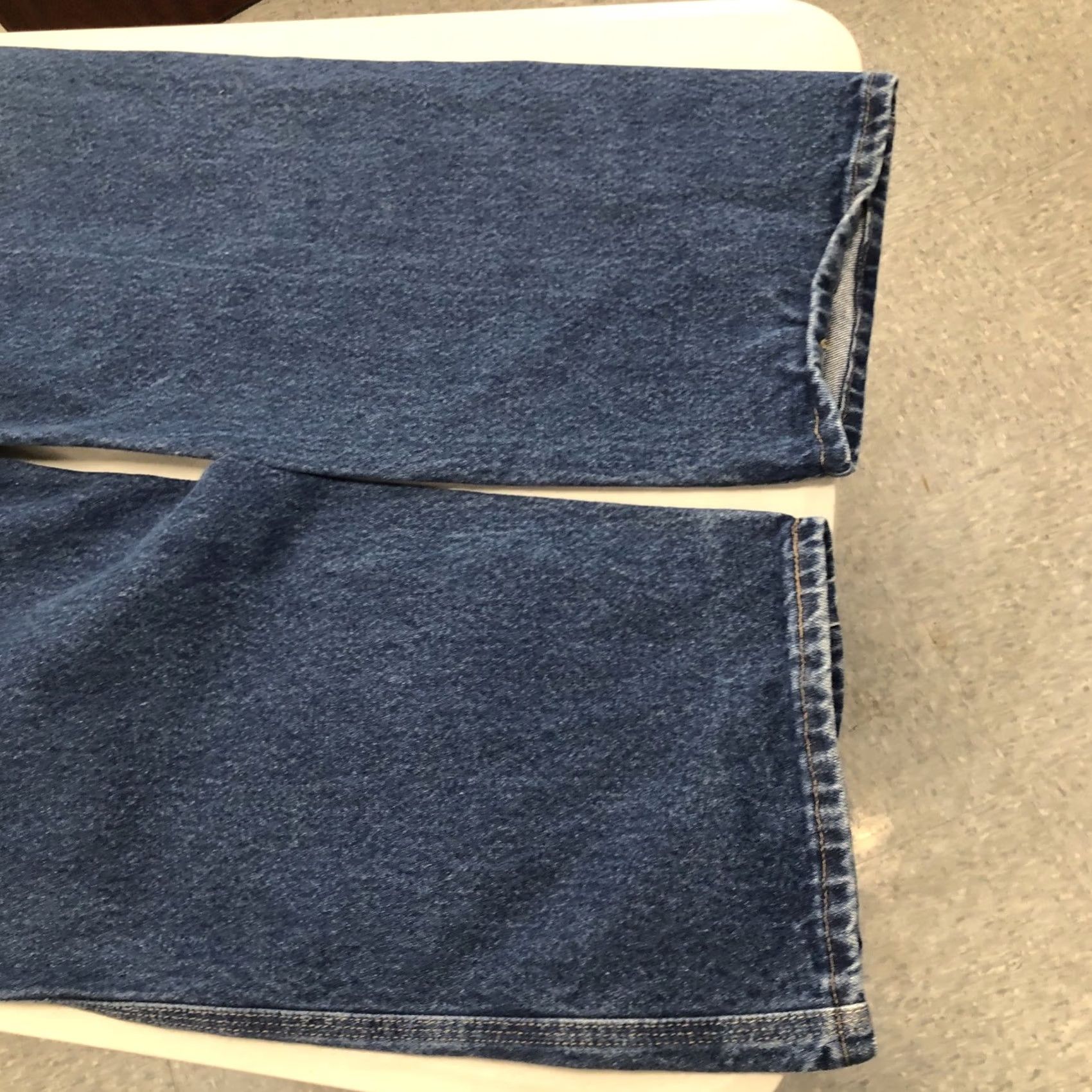 Wrangler Wrangler RIGGS Workwear Jeans Denim Carpenter 44x31.5 Blue 5-Pocket Regular Straight High Rise Mens Jeans Size US 44 / EU 60 - 4 Thumbnail