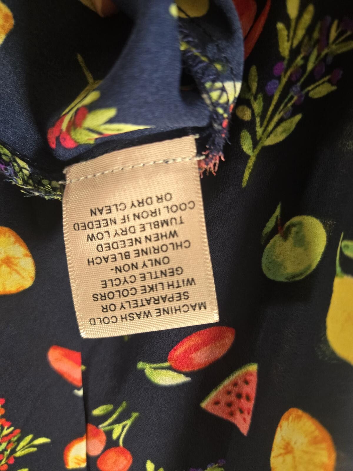 Other Philosophy Fruit V-Neck Flowy Blouse Chiffon Semi-sheer Size XXL / US 16-18 / IT 52-54 - 5 Thumbnail