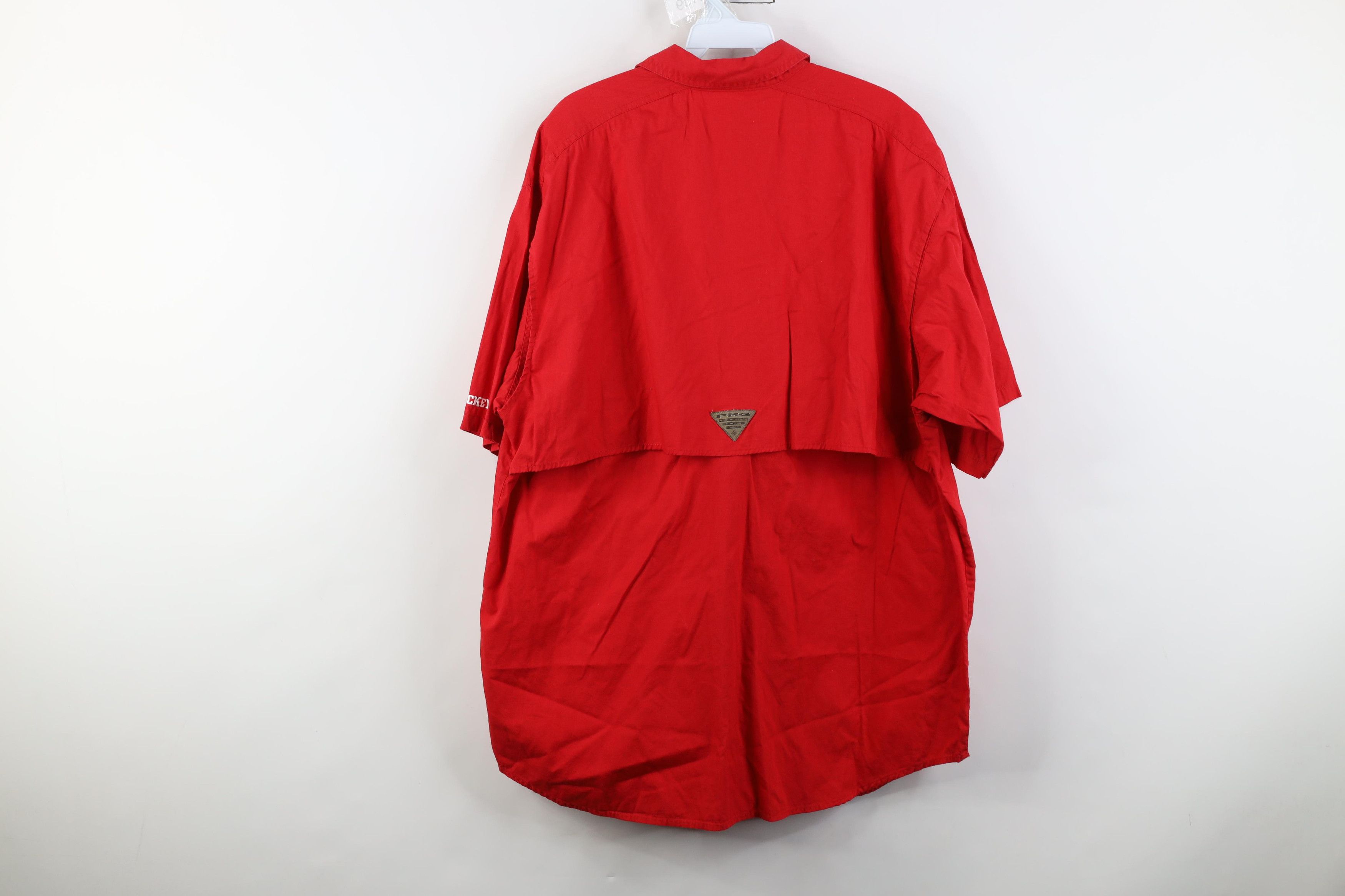 Columbia Columbia PHG Ohio State University Shooting Button Shirt Red Size US L / EU 52-54 / 3 - 16 Thumbnail