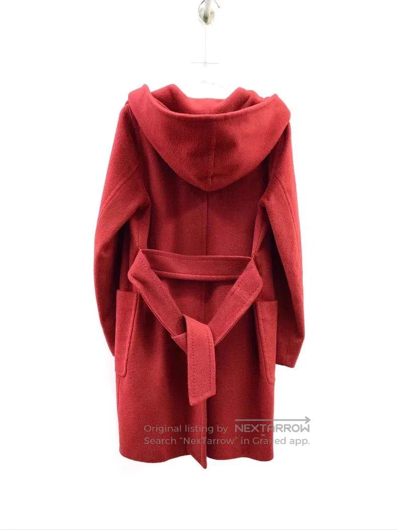 Max Mara Max Mara Women's Camel Fleece Hooded Overcoat Size M / US 6-8 / IT 42-44 - 2 Thumbnail