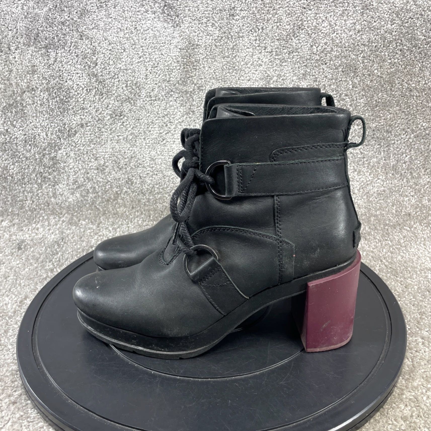 SOREL VINTAGE Sorel Boots Women's Size 10.5 Leather Ankle Bootie Casual Fall Winter Black Size US 10.5 / IT 40.5 - 5 Thumbnail